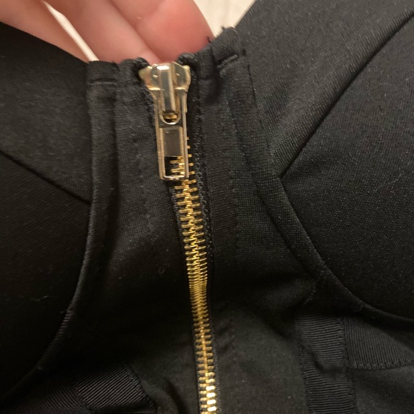 GUESS Little Black Dress Gold Zip Down - Picture 4 of 5